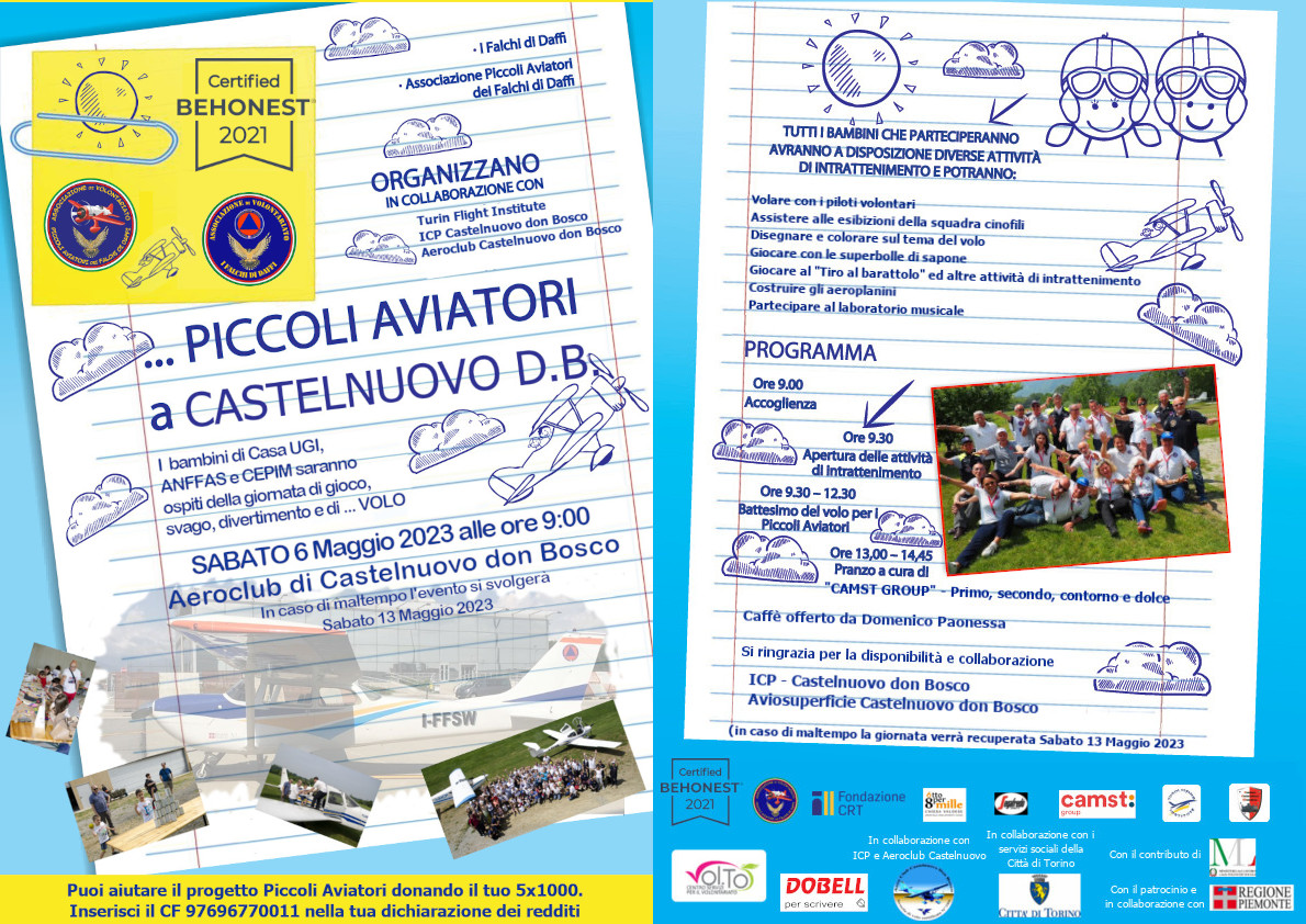 Piccoli Aviatori a Castelnuovo don Bosco