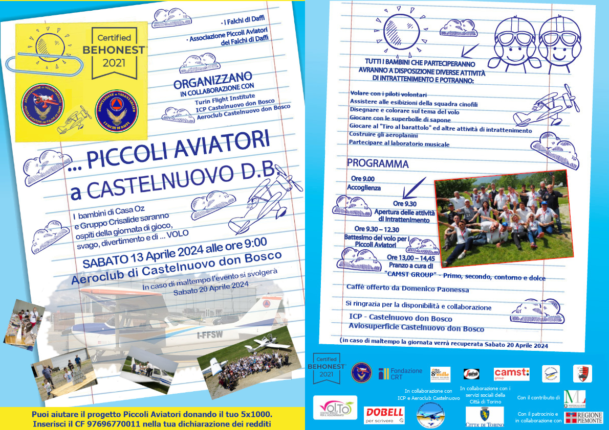 Piccoli aviatori a Castelnuovo don Bosco - Le foto della giornata
